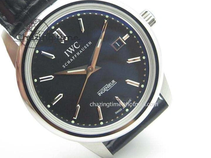 MIROTIME 0227 Ingeniuer St.Laurens SS Black Dial MK 1:1 Best Edition On Black Leather Strap  A Seasonal 7367